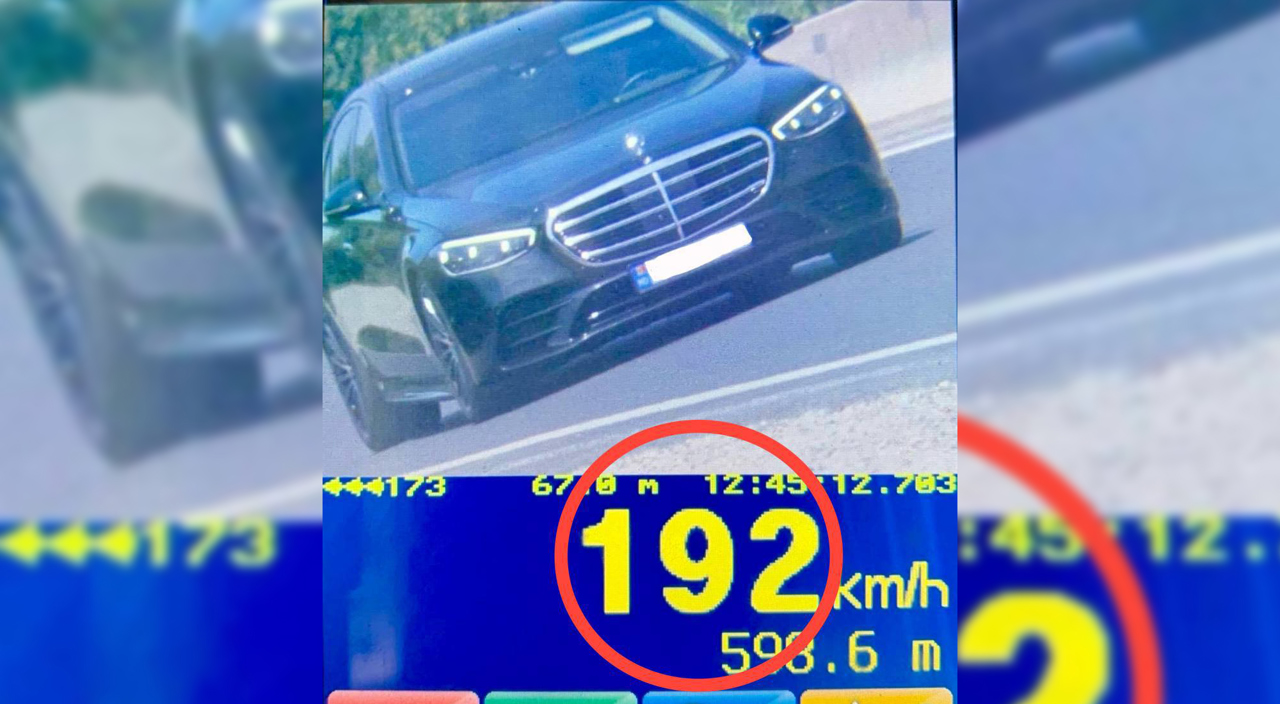 Viteză excesivă: Șofer prins cu 192 km/h în preajma localității Cojușna