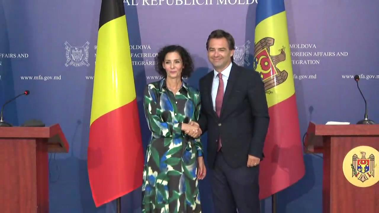 LIVE // Regatul Belgiei deschide o ambasadă în Republica Moldova. Hadja Lahbib și Nicu Popescu susțin o conferință de presă