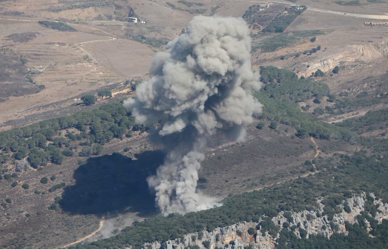 Reuters / Smoke rises over southern Lebanon amid ongoing cross-border hostilities between Hezbollah and Israeli forces, September 24, 2024