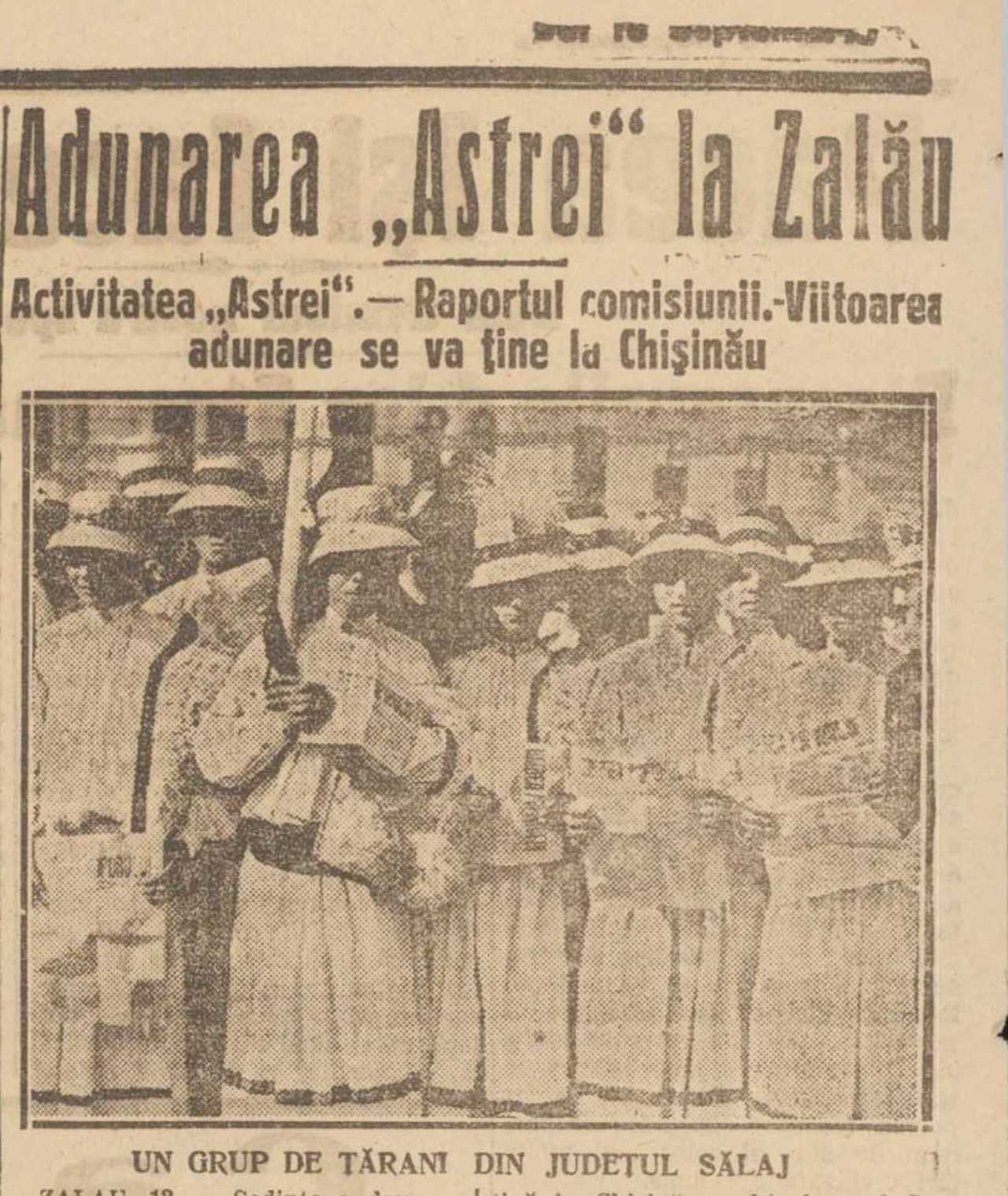 Revista presei interbelice: Acum 100 de ani, la Zalău, avea loc adunarea generală a ASTREI