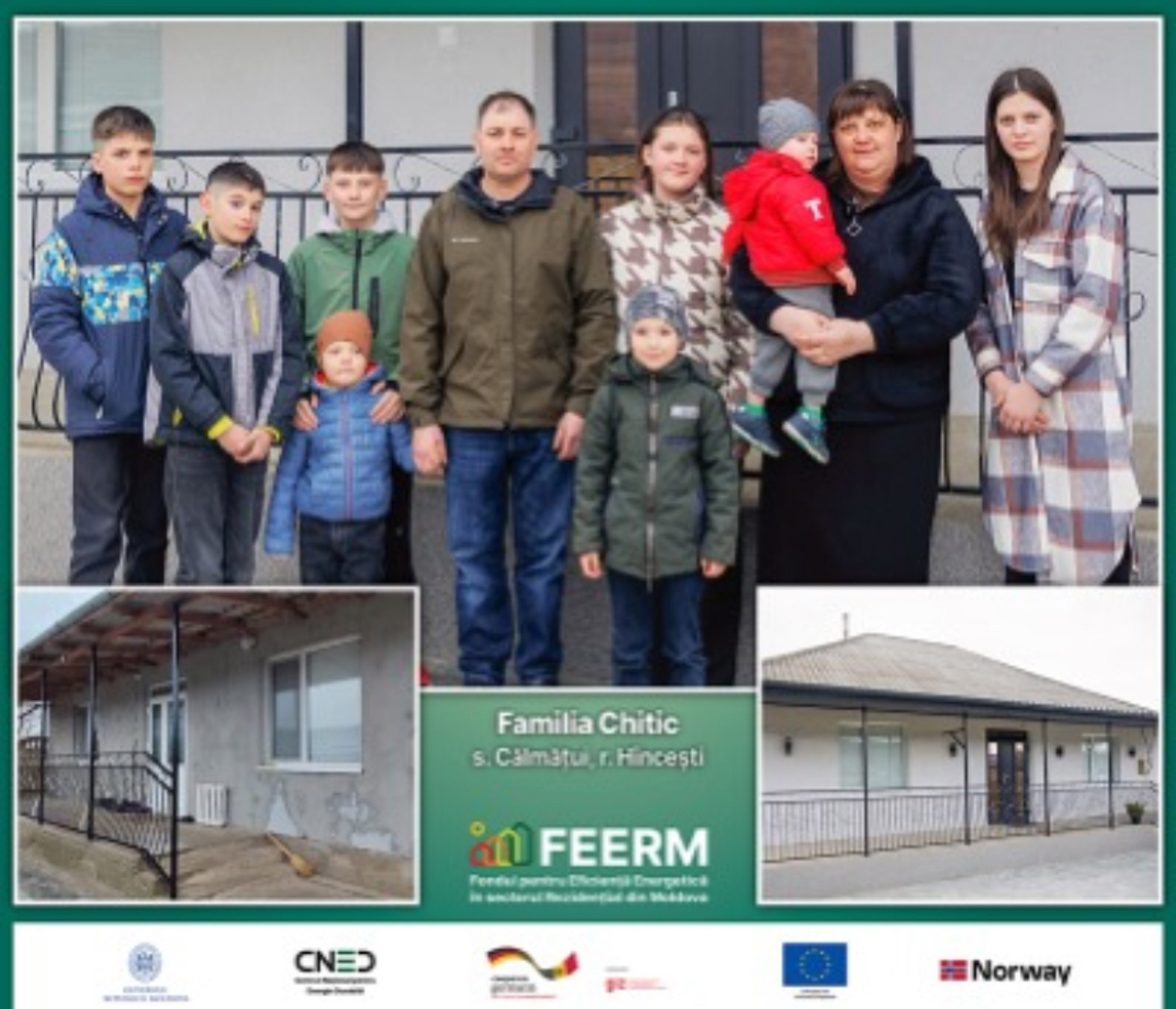 Household in Hâncești halves heating costs after renovation with FEERM