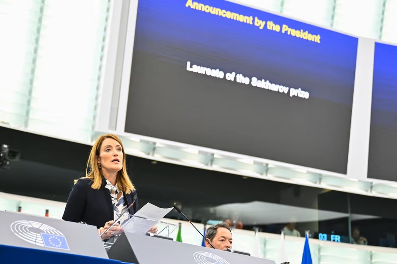 Laureații Premiului Saharov 2025 – jurnaliștii deținuți Andrzej Poczobut și Mzia Amaglobeli