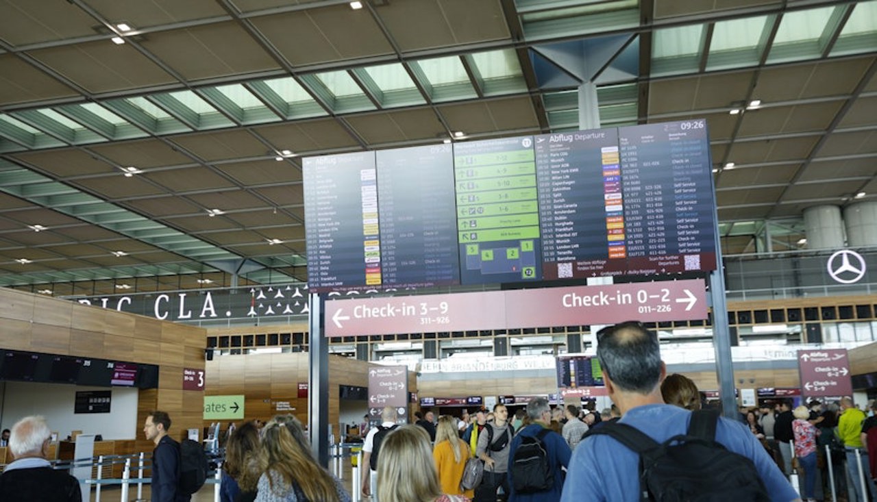 Berlin and Brussels airports hit by cyber-attack, causing widespread flight delays