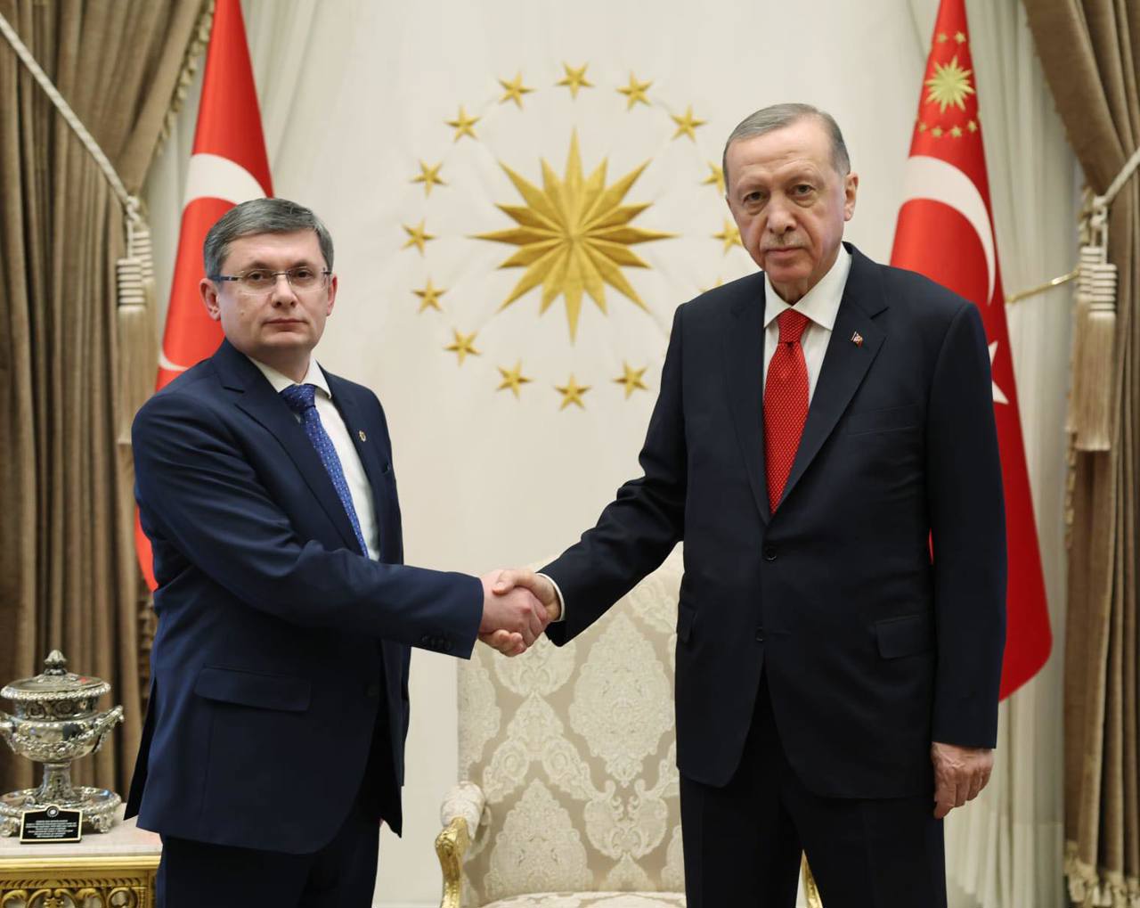 Igor Grosu met in Ankara with the President of Turkey, Recep Tayyip Erdoğan