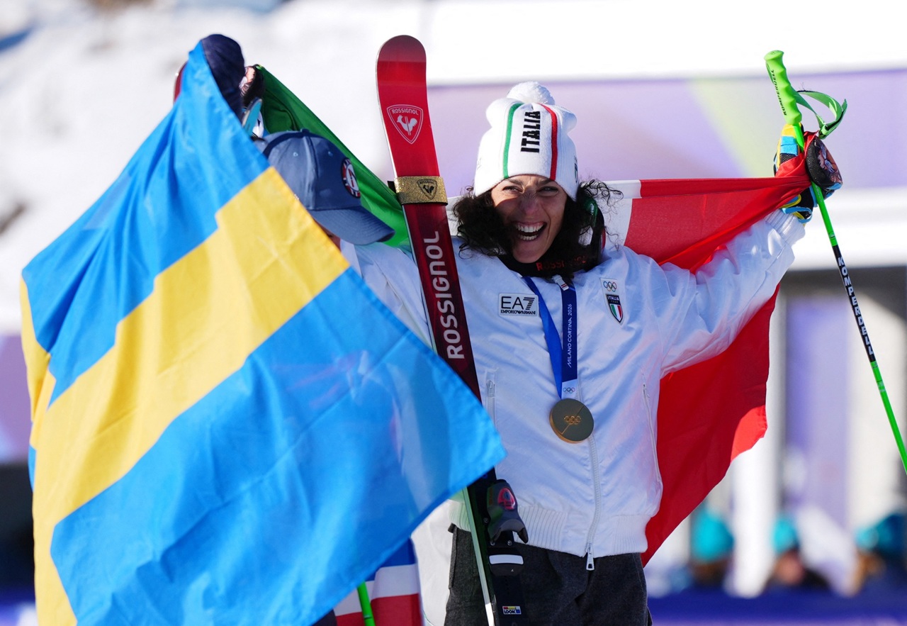 Brignone dominates in Cortina as Hector and Stjernesund share historic silver