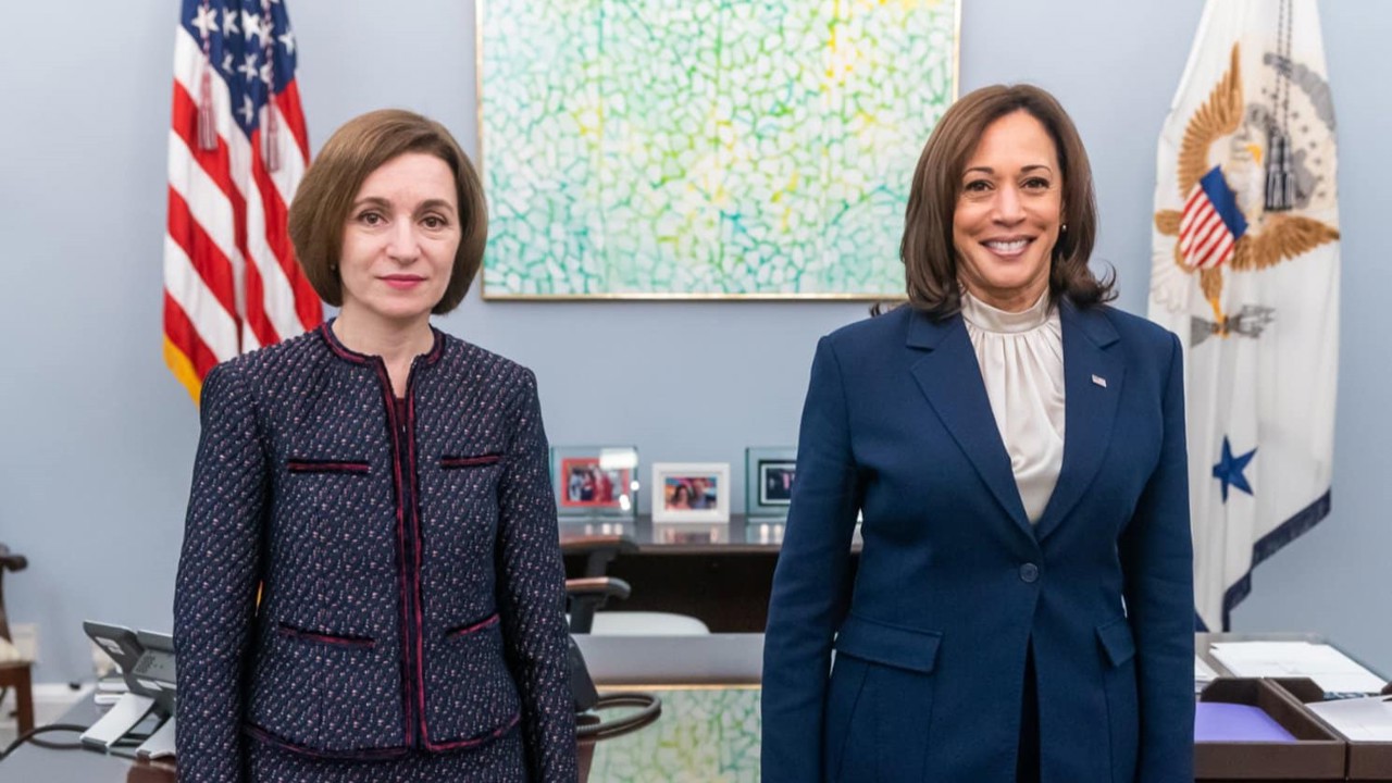 Maia Sandu s-a întâlnit cu vicepreședinta SUA, Kamala Harris