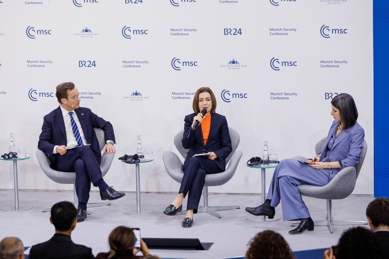 Maia Sandu la München: „Trebuie să facem parte din Uniunea Europeană dacă vrem să supraviețuim ca democrație”