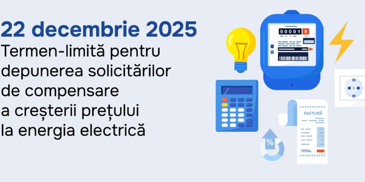 În atenția agenților economici! Ultima zi în care pot depune cererile pentru compensarea cheltuielilor la energia electrică  