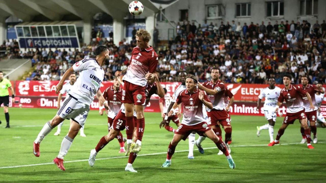 Rapid București a scăpat printre degete victoria în partida cu FC Botoșani din etapa a doua a Superligii românești de fotbal
