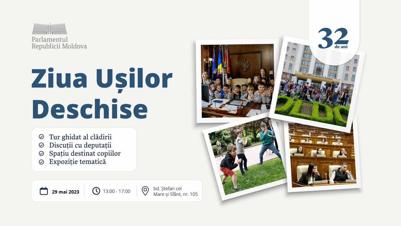 Ziua Ușilor Deschise la Parlament: Deputații vor ghida vizitatorii