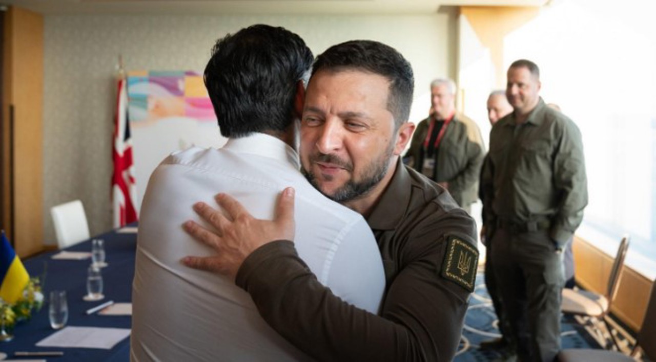 Volodymyr Zelensky met with Rishi Sunak and Giorgia Meloni in Hiroshima