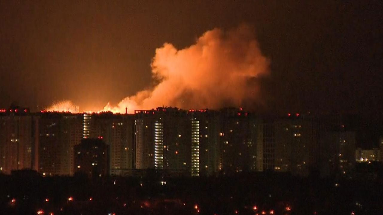 Russian drone attack hits residential building in Kyiv, injuring at least two