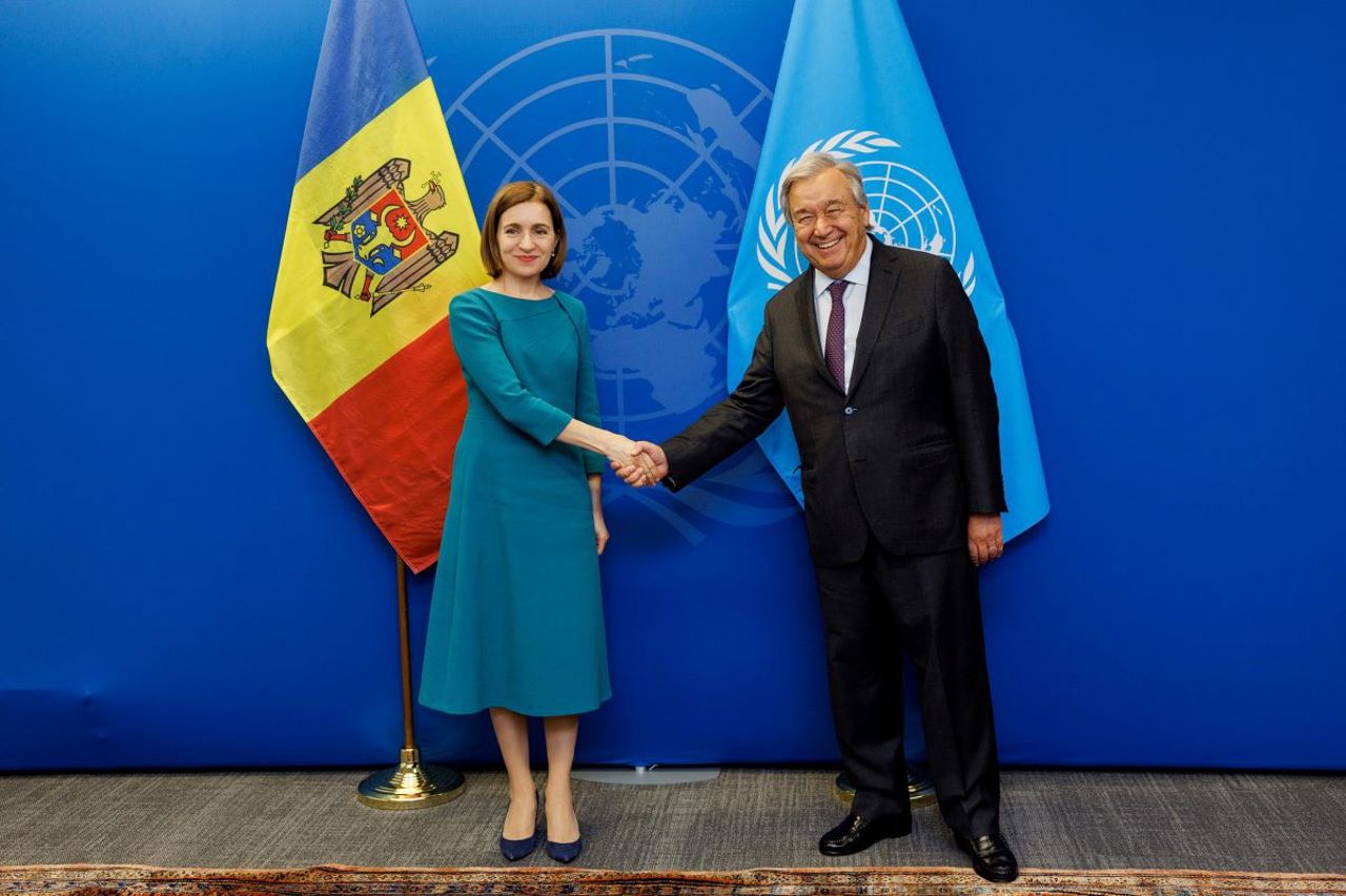Maia Sandu, întrevedere cu Antonio Guterres: „Am vorbit despre rolul pe care Republica Moldova îl poate juca în promovarea păcii și a dezvoltării durabile”