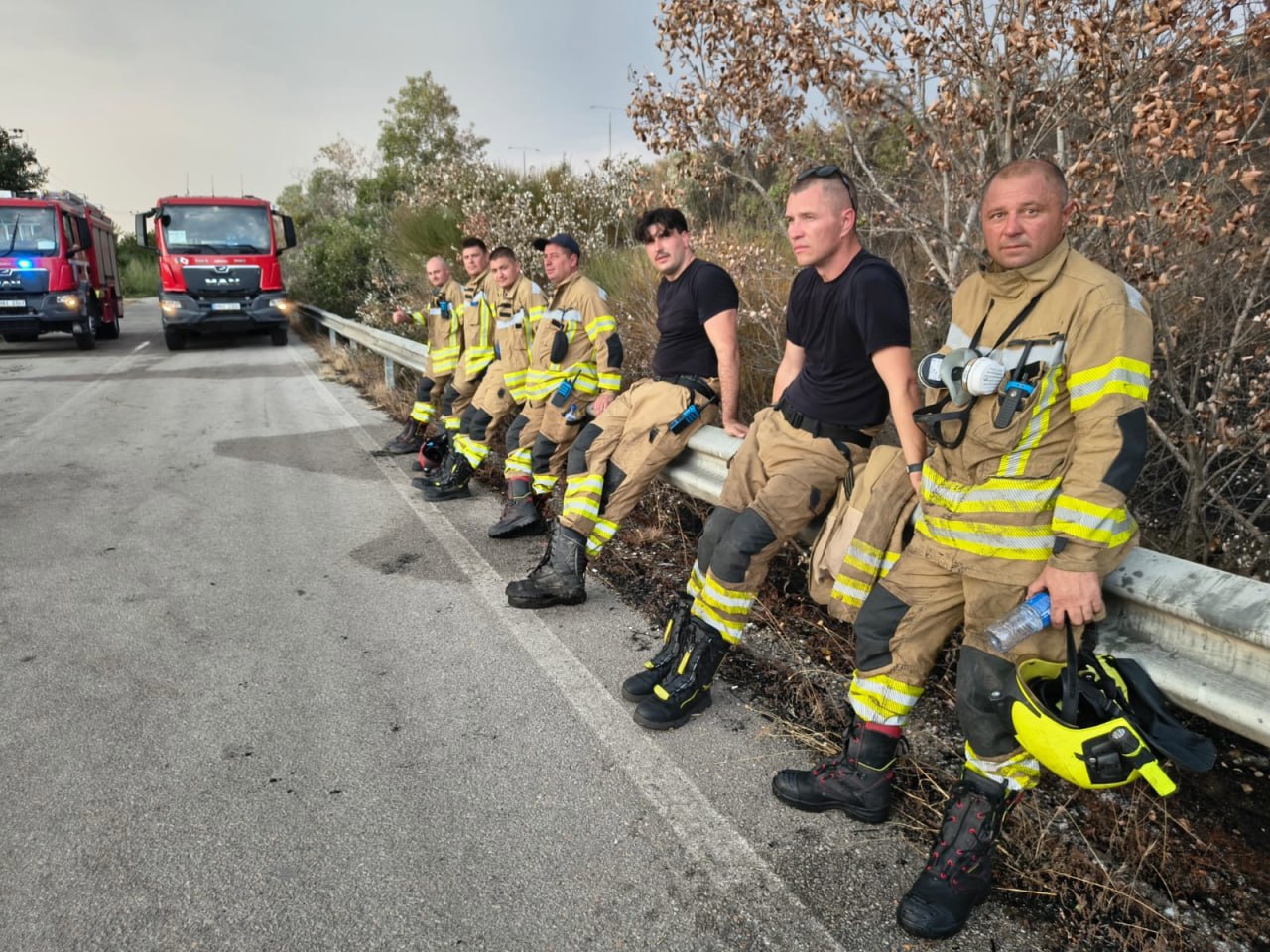 FOTO | Pompierii moldoveni, intervenție de cinci ore în apropiere de Thessaloniki
