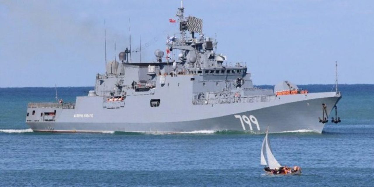 Russian frigate fires Kalibr missiles at Ukrainian infrastructure